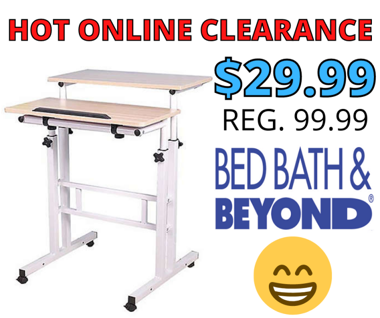 Sit and Stand Desk On Clearance Only $29.99 (Was $99.99)