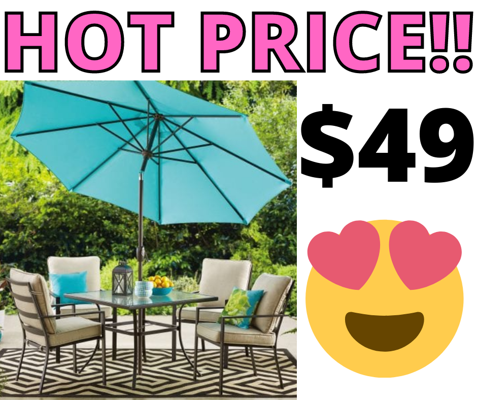 Patio Dining Set ONLY $49 at Walmart!