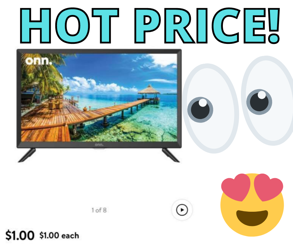 onn. 24″ High Definition LED TV only $1 at Walmart!