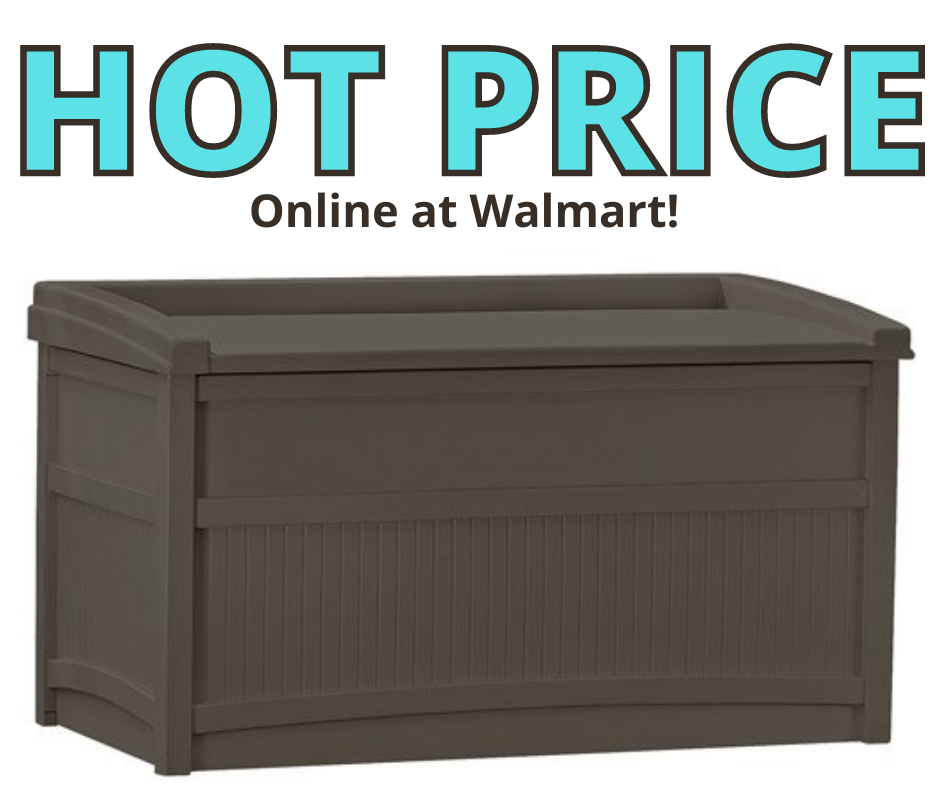 Suncast 50 gal Outdoor Resin Deck Storage Box  Walmart.com PRICE DROP!