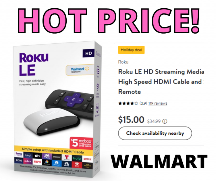 Roku LE HD Streaming Media Player – HOT PRICE DROP!