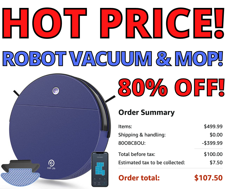 Robot Vacuum And Mop! Major Price Drop!
