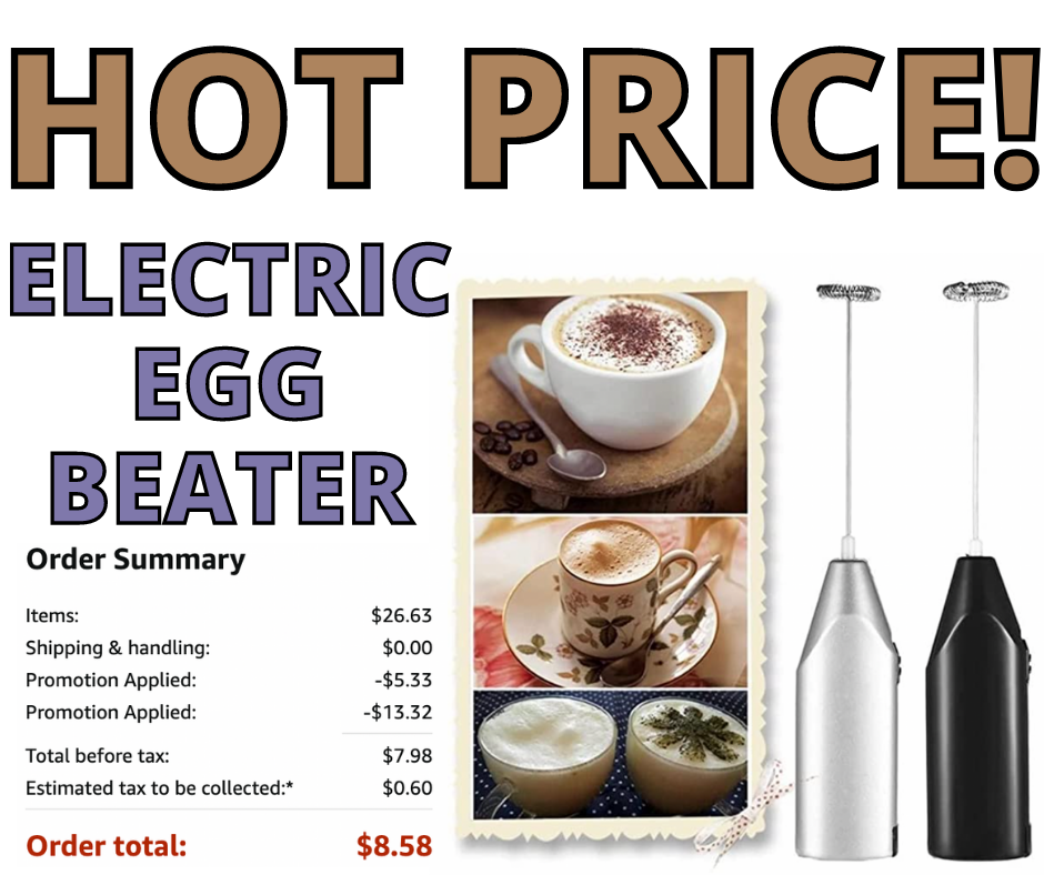 Electric Egg Beater! Double Discount On Amazon!