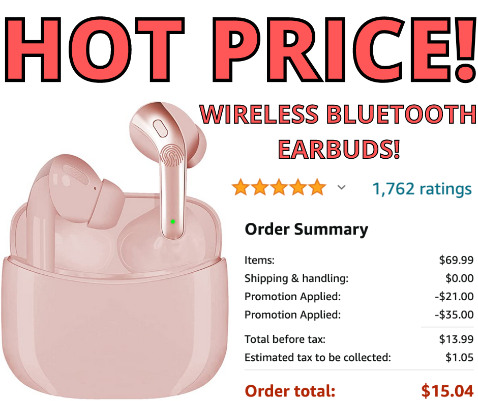 Wireless Bluetooth Earbuds! HOT FIND On Amazon!