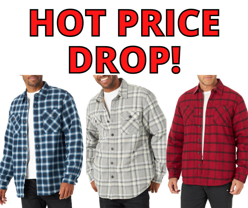 Wrangler Men’s Shirt Jacket HOT PRICE DROP!