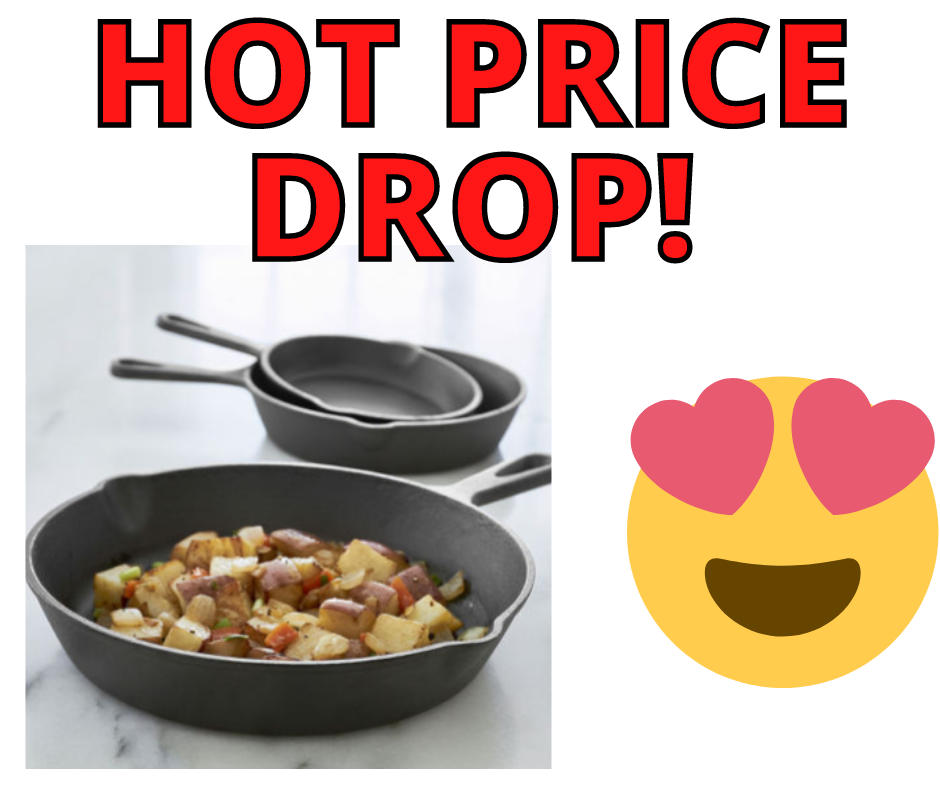 Cooks 3-pc. Cast Iron Fry Pan Set HOT PRICE DROP!