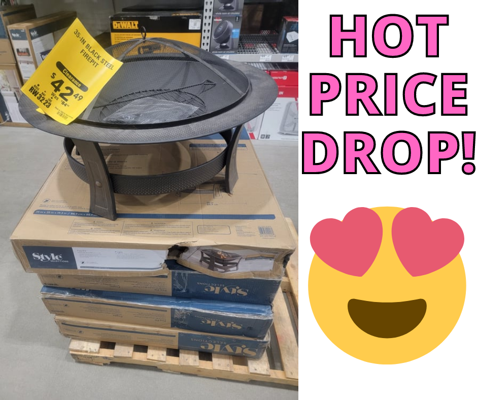 Wood-Burning Fire Pit LOWES Clearance Deal!
