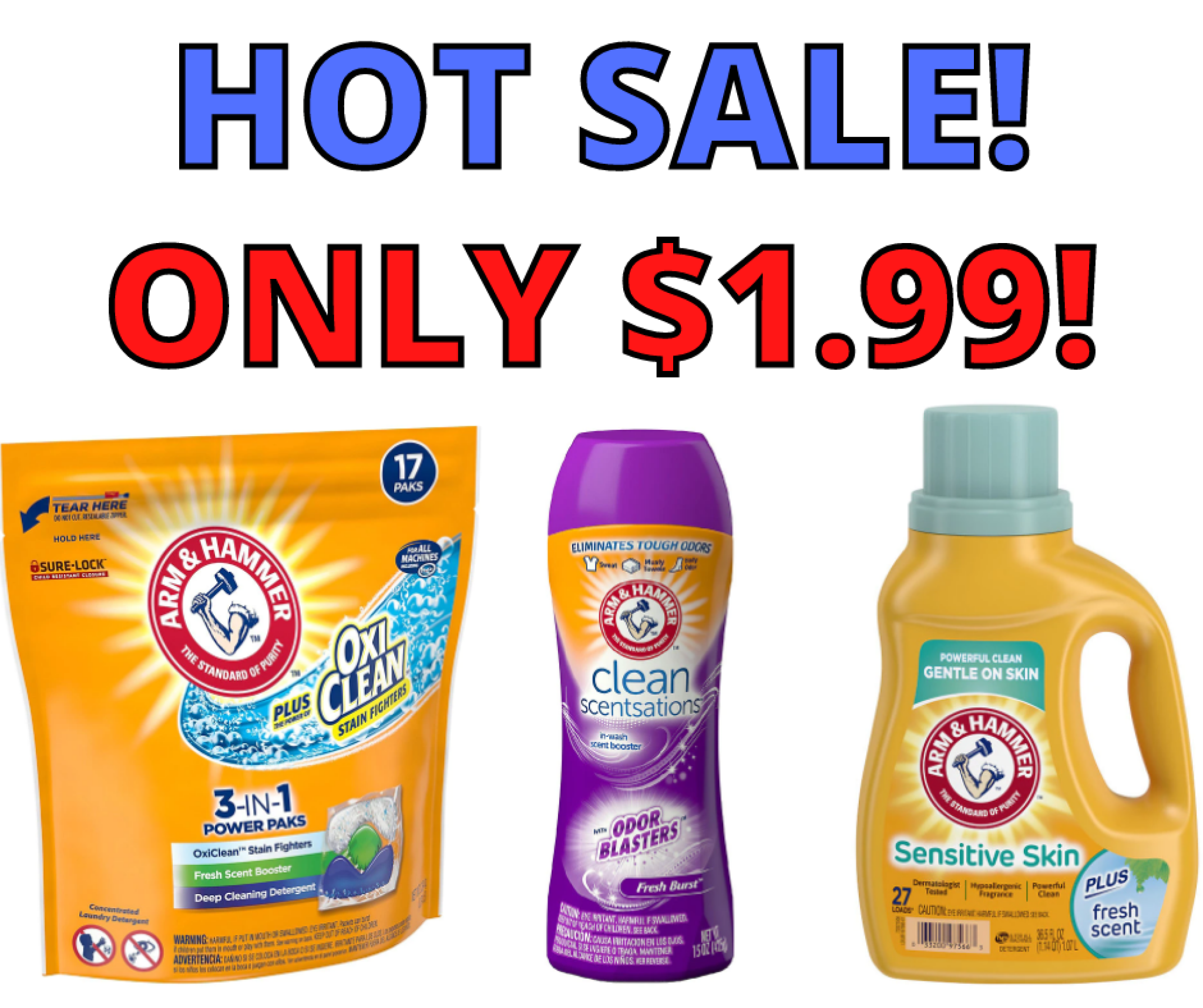 Arm & Hammer Laundry Products Only 1.99 At Walgreens!