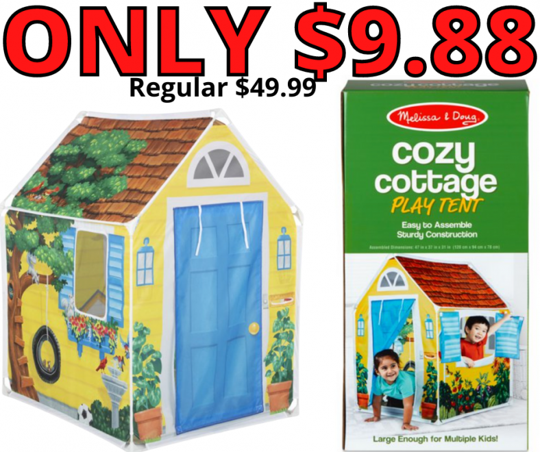 Melissa And Doug Cozy Cottage Play Tent 80% Off