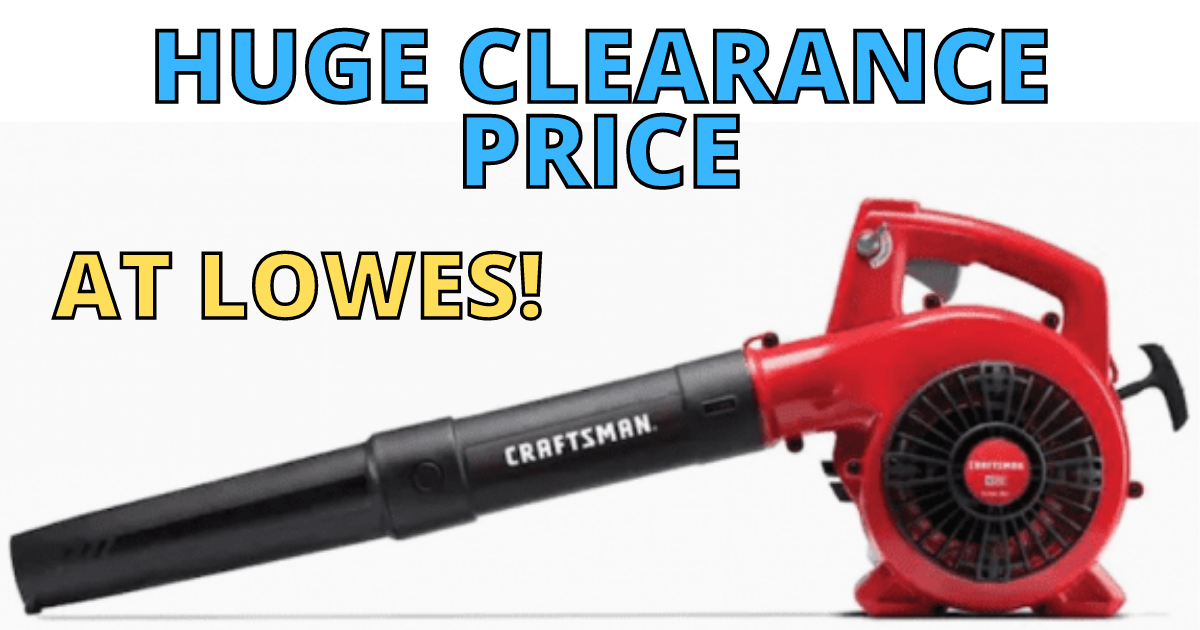 Lowes Leaf Blower by Craftsman INSANE Clearance Price!!!
