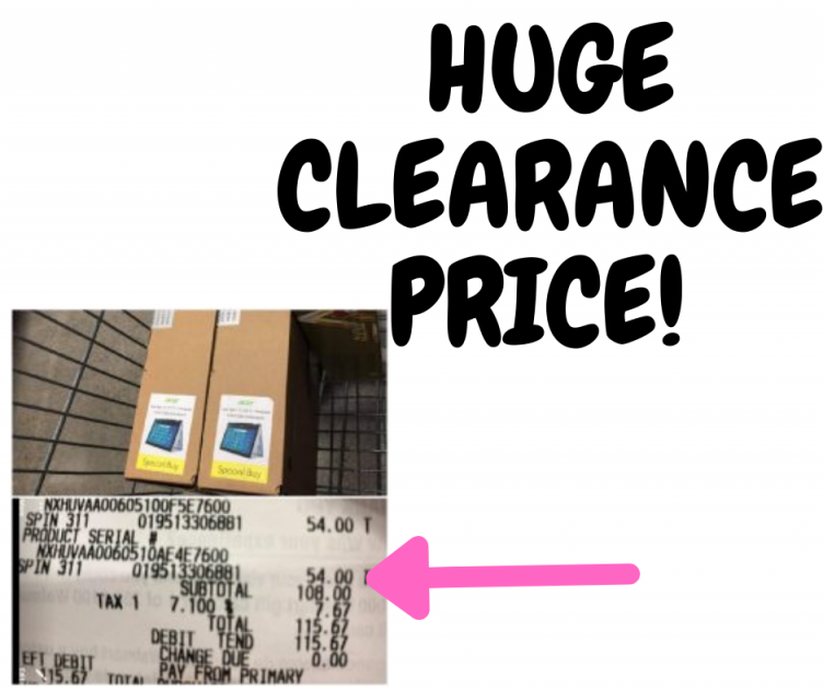 Acer Chromebook Spin HUGE Walmart Clearance