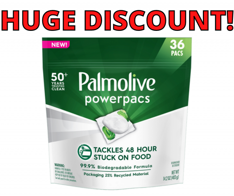 Palmolive PowerPacs Dishwasher Pods On Clearance Now!