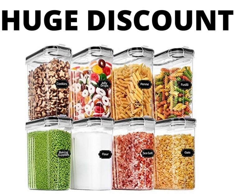 Food Storage Containers 8 Piece Set Huge Discount Deal