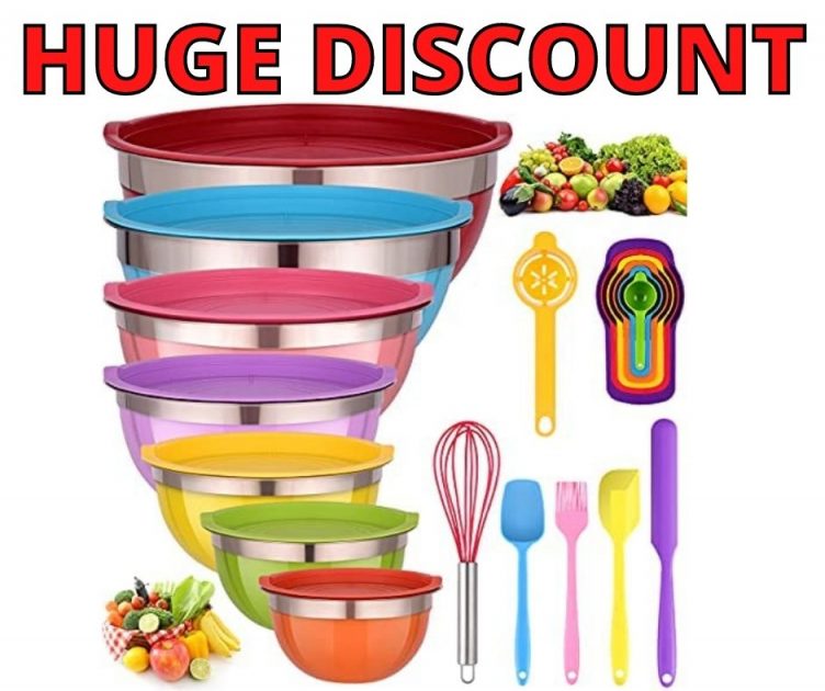 Mixing Bowl 26 Piece Set Huge Discount On Amazon