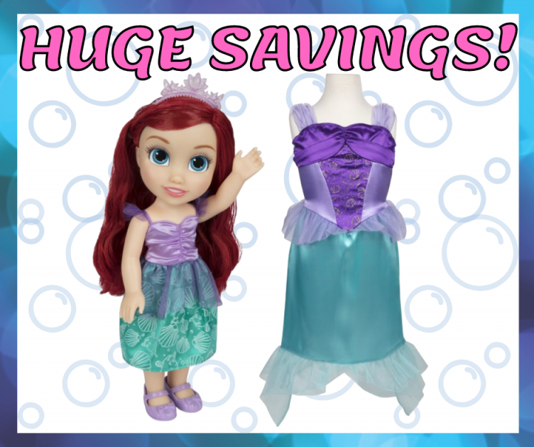 Disney Princess Ariel Doll with Kids Dress HUGE Discount!