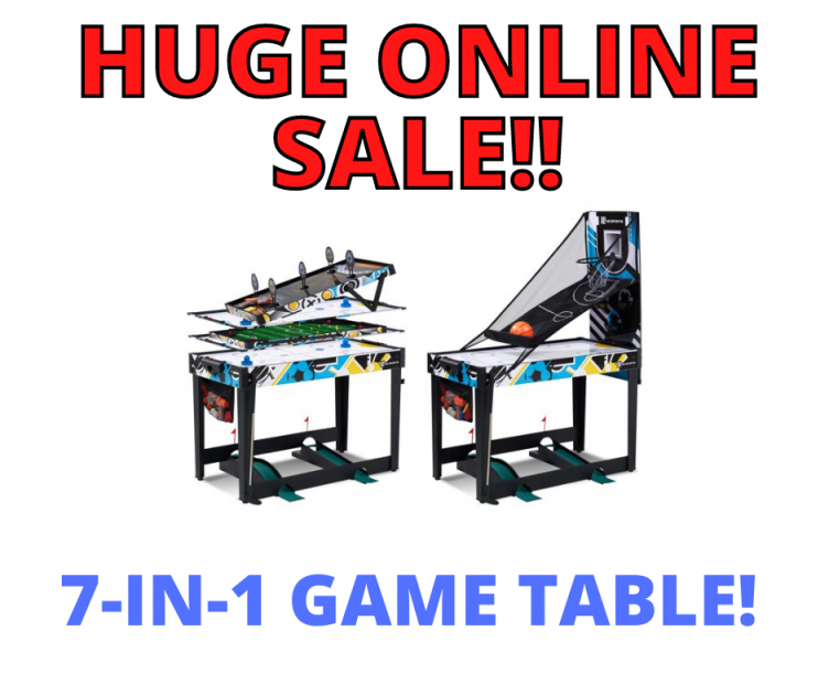 Sports 7-IN-1 Combo Game Table