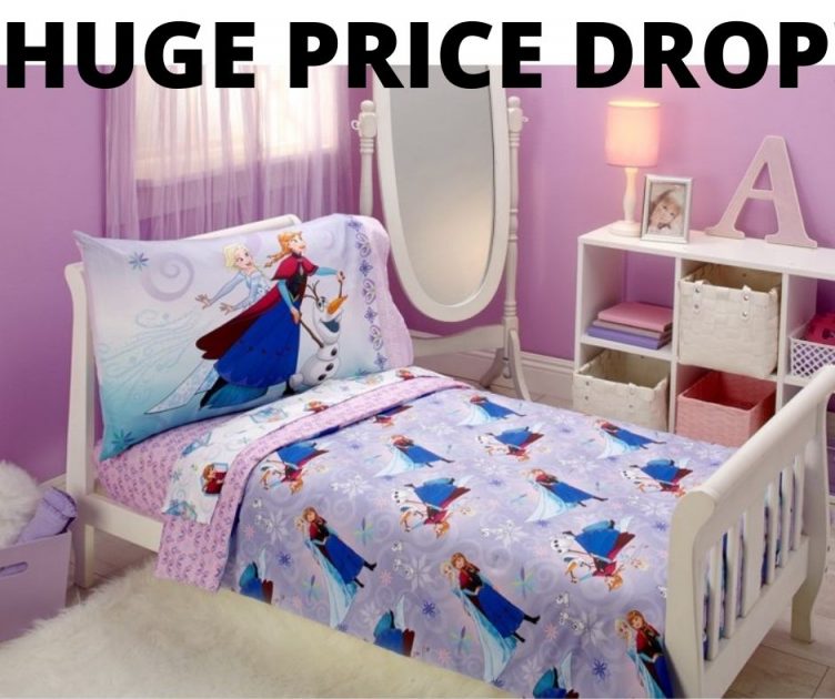 Disney Frozen 4 Piece Bedding Set Huge Price Drop Deal