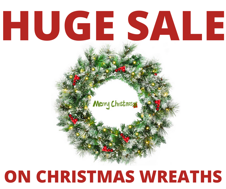 Pre-Lit Christmas Wreaths On Sale Now!