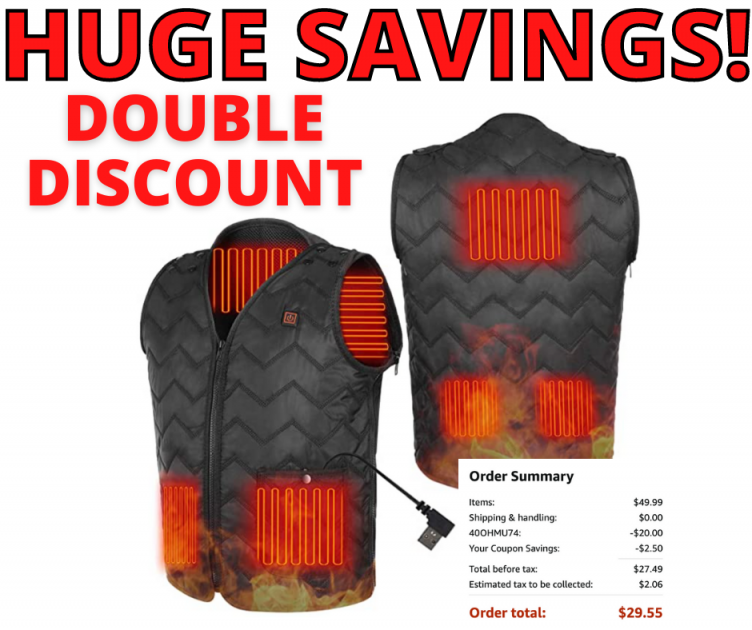 Heated Vest Double Discount Deal