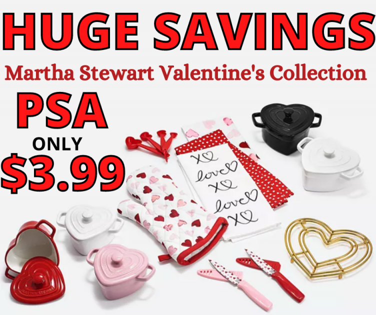 Martha Stewarts Valentines Collection for the Kitchen HUGE Savings!