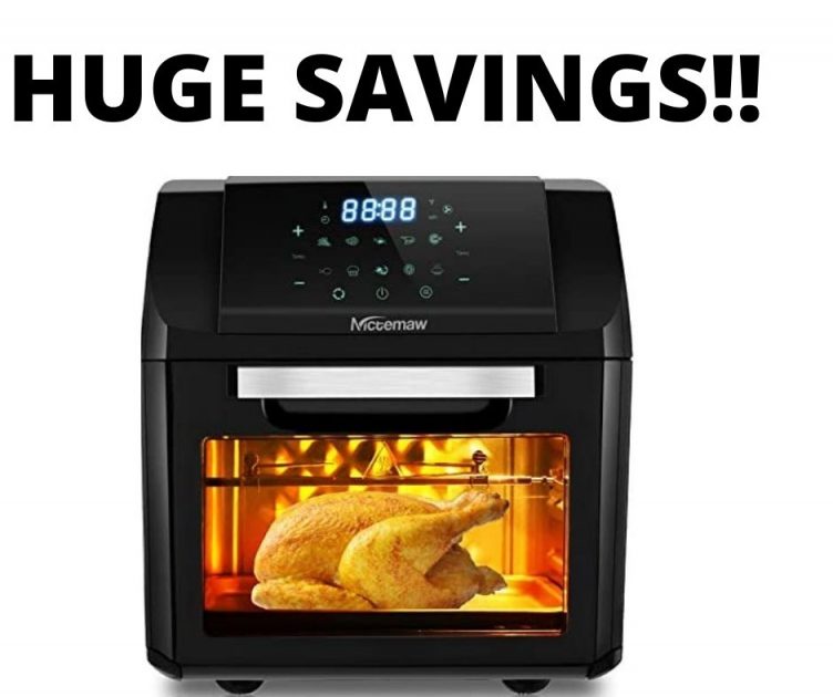 Nictemaw Air Fryer Oven Huge Savings Deal On Amazon!