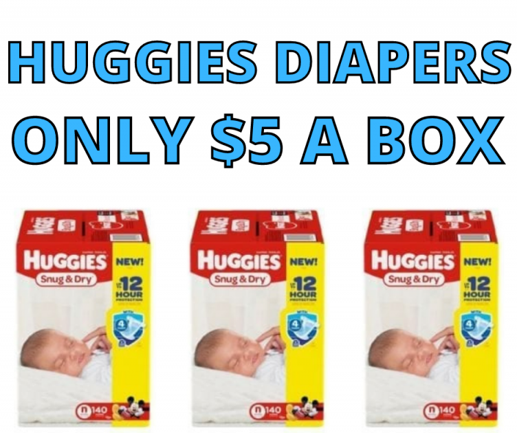 Huggies Snug and Dry Box of Diapers only $5