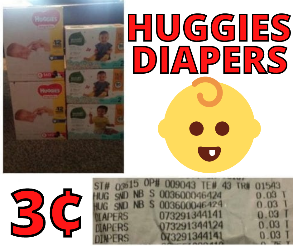 Huggies Diapers – BIG Boxes just $0.03!