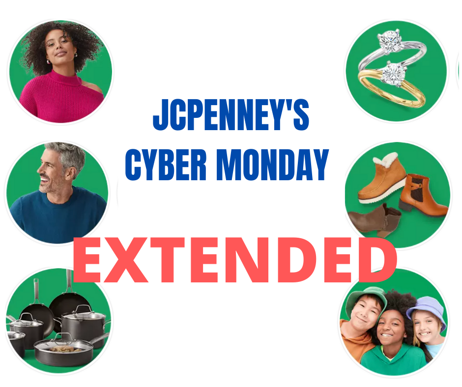 JCPenney’s Cyber Monday Sales EXTENDED! Glitchndealz