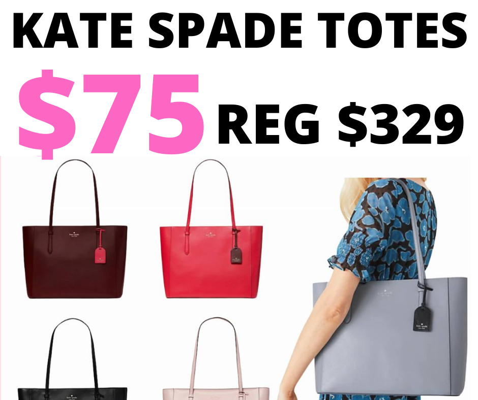 KATE SPADE TOTES ONLY $75 (NORMALLY $329) TODAY ONLY