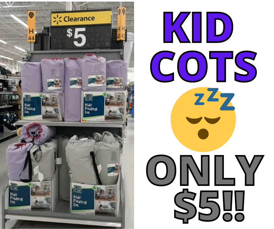 Kid’s Folding Cot only $5 at Walmart!