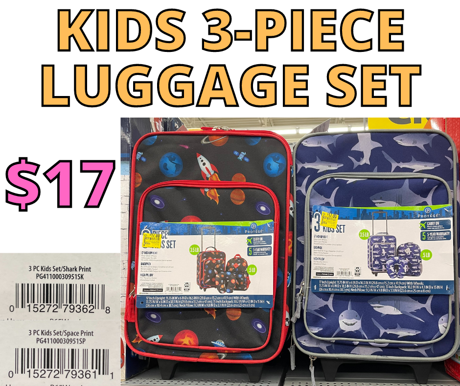 Kids 3-Piece Luggage Set! HOT CLEARANCE!