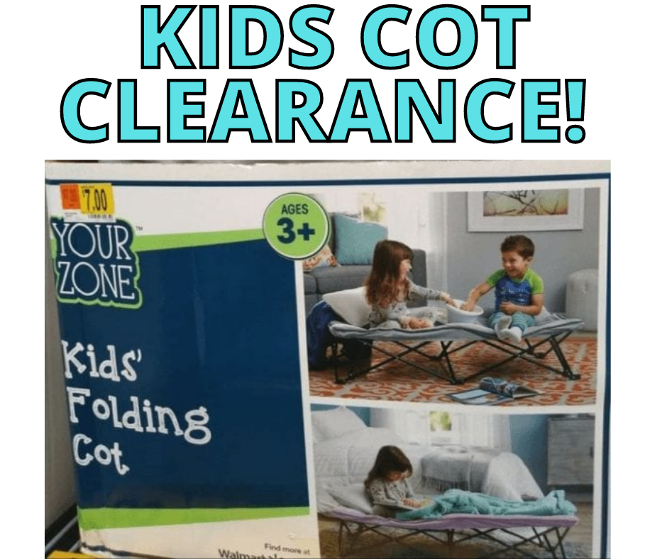 Your Zone Kids Folding Cot on CLEARANCE at Walmart!!!!!!