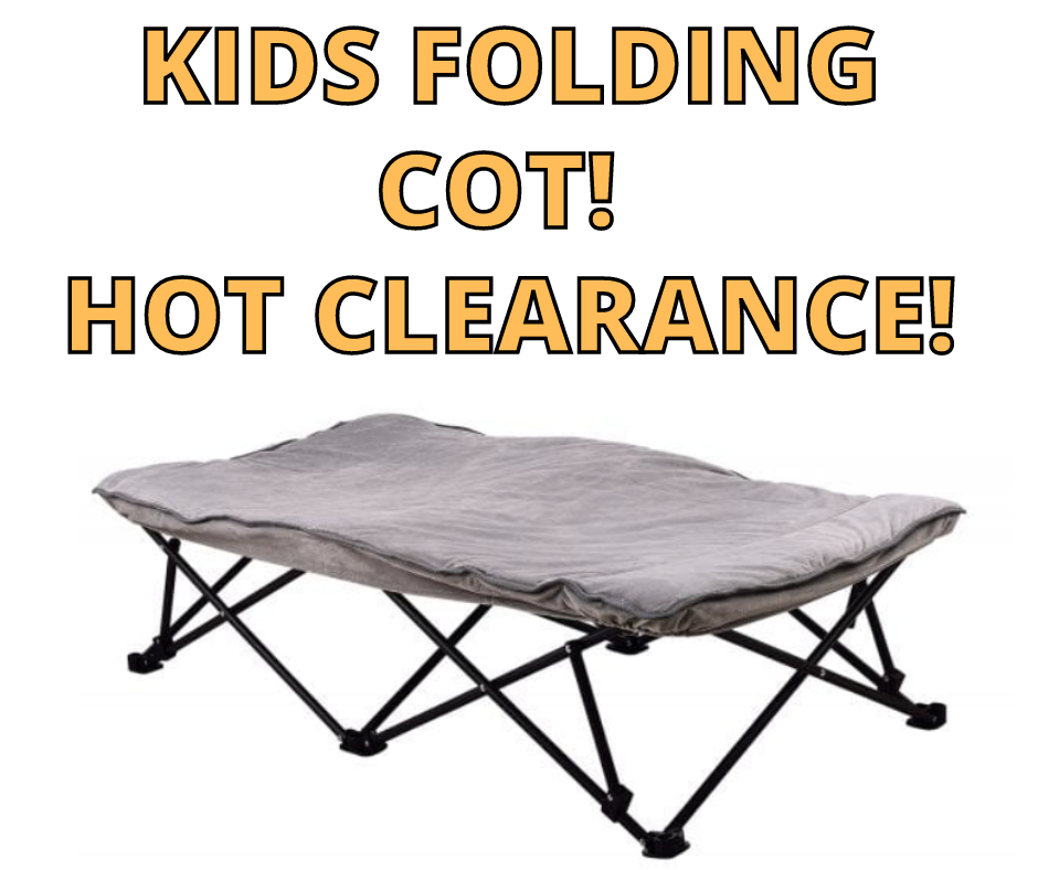 Folding Cot For Kids with Cover $8 At Walmart!