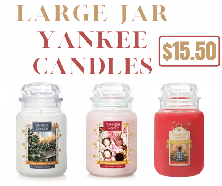 Large Jar Yankee Candles On Sale!