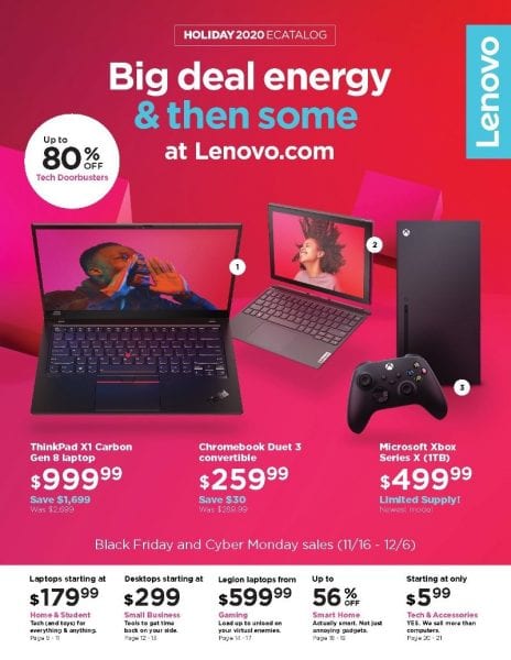 LENOVO BLACK FRIDAY AD 2020! – UP TO 80% OFF PRODUCTS!
