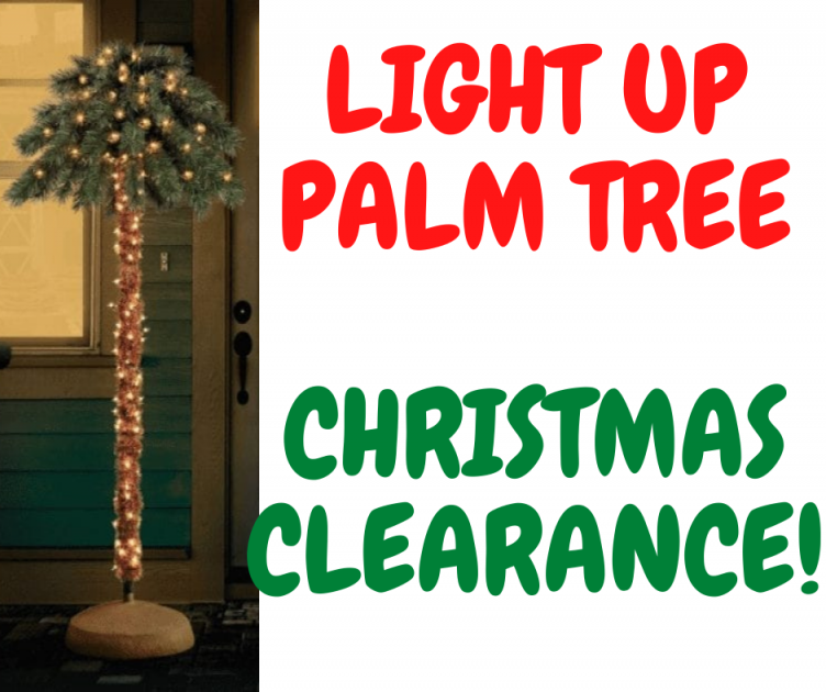 Holiday Time Lite Up Palm Tree Only $4!!!!!!!