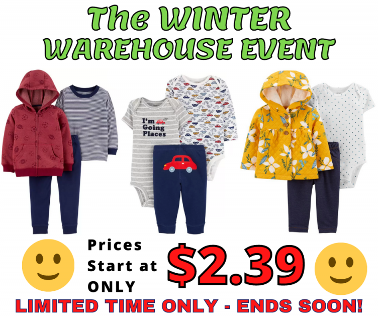 Carters Winter Warehouse Clearance Event! HUGE SAVINGS!