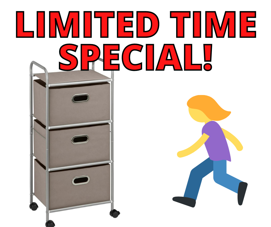 DRAWER ROLLING CART LIMITED TIME SPECIAL AT MACY’S! 
