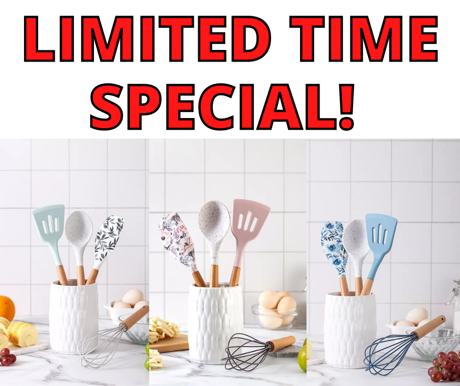 Enchante 5-pc Utensil Set & Crock Limited Time Special At Macy’s!