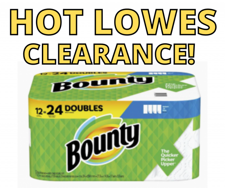 Bounty Paper Towels Lowes HOT Clearance Items!