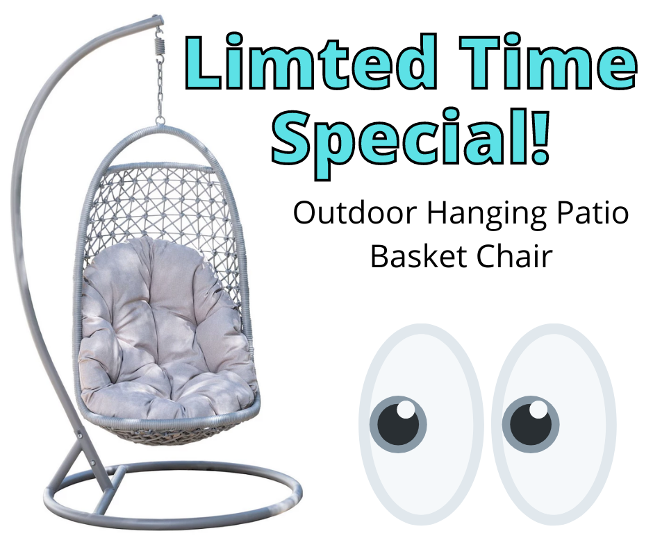 Outdoor Hanging Patio Basket Chair HOT PRICE!! Limited Time Only!