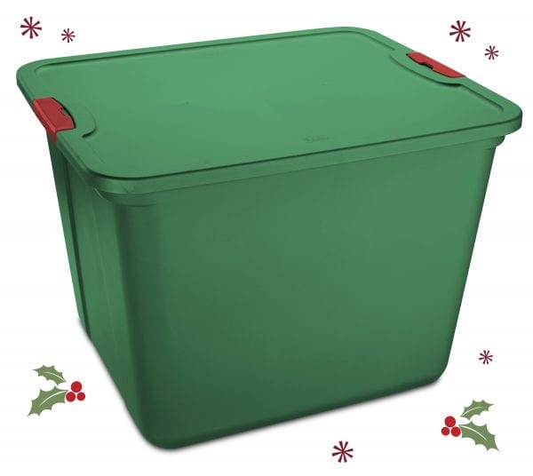 Mainstays 20 Gallon Holiday Tote ONLY 50 CENTS!