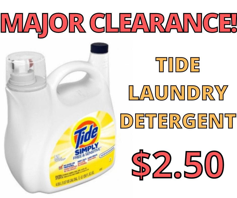Tide Laundry Detergent Only $2.50! (Reg. $22.33)