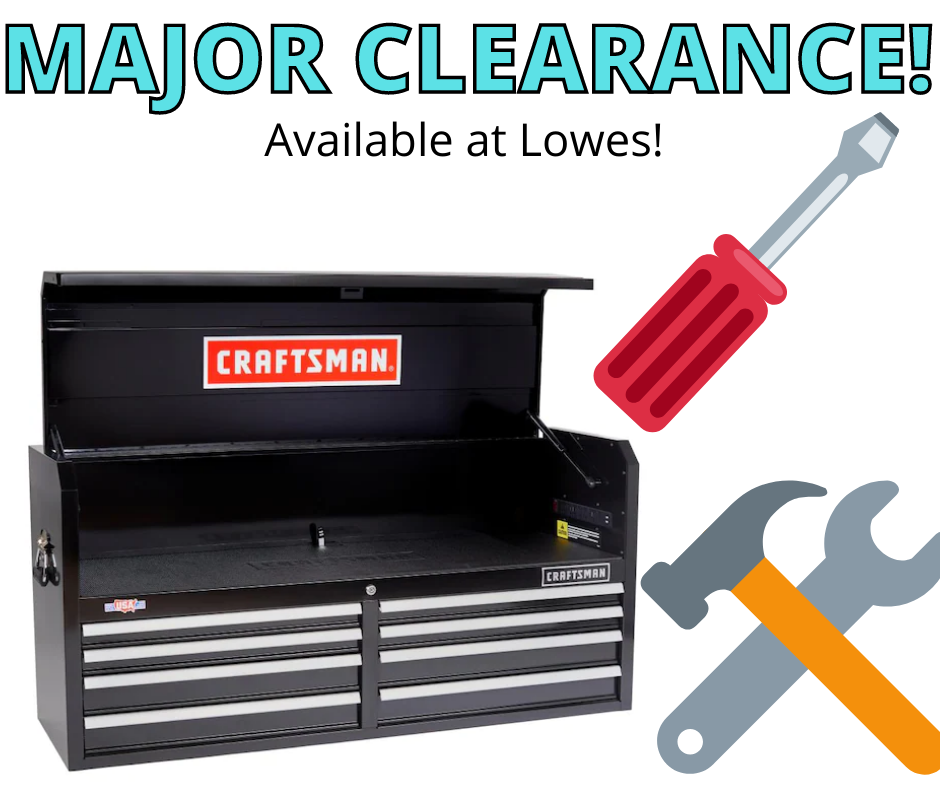CRAFTSMAN 8-Drawer Steel Tool Chest MAJOR Lowes Clearance!