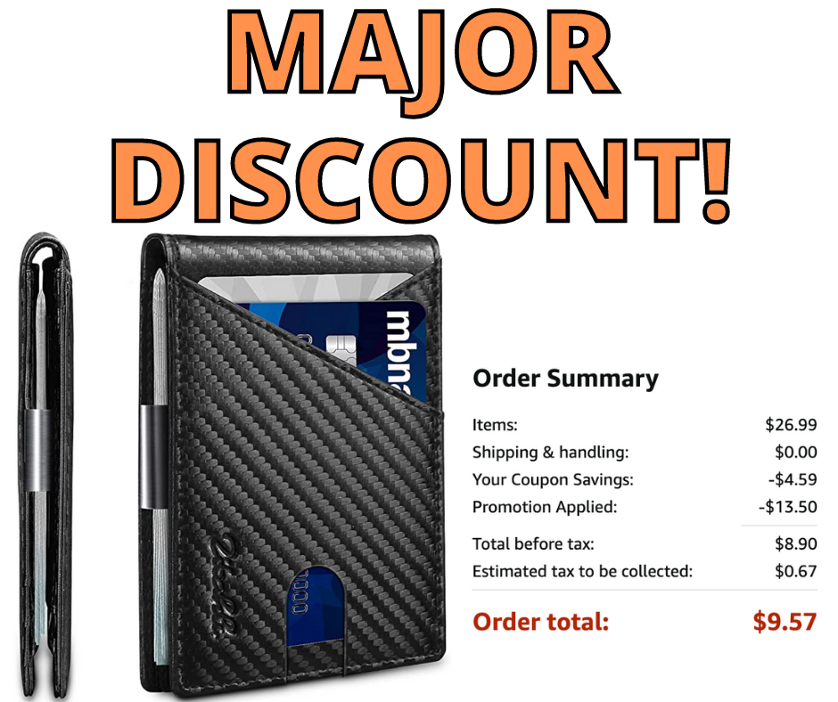 Men’s Leather Wallet! Triple Discount!