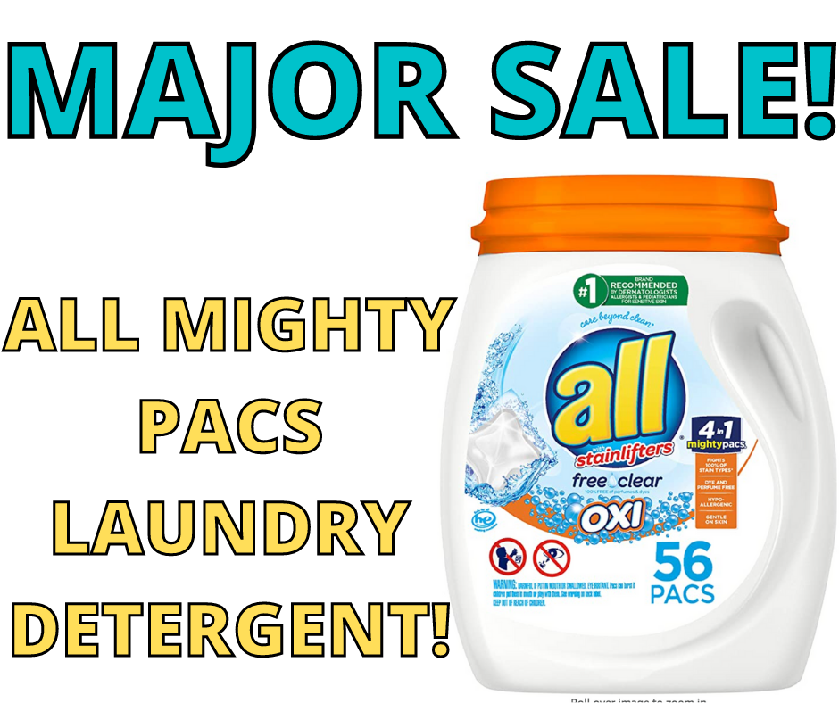 All Mighty Pacs Laundry Detergent On Amazon!