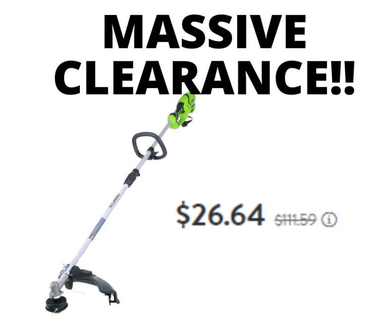 Greenworks Electric String Trimmer MASSIVE CLEARANCE!