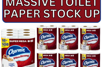 MASSIVE TOILET PAPER STOCK UP