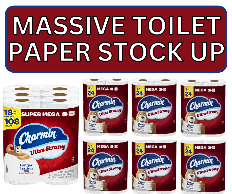 MASSIVE TOILET PAPER STOCK UP