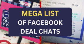 MEGA LIST OF FACEBOOK DEAL CHAts